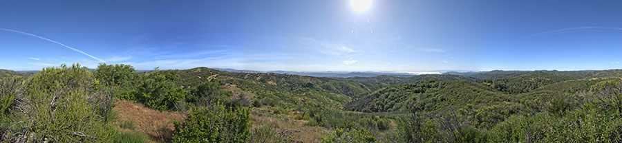 From a Knoll on Pacheco Ridge Road